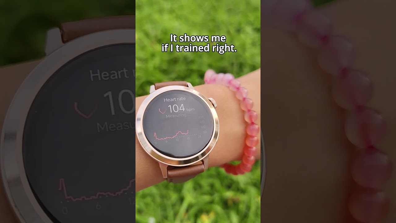 I check my heart rate&mdash;just to be sure I pushed enough, not too much. #FANYLuna #smartwatch #runner
