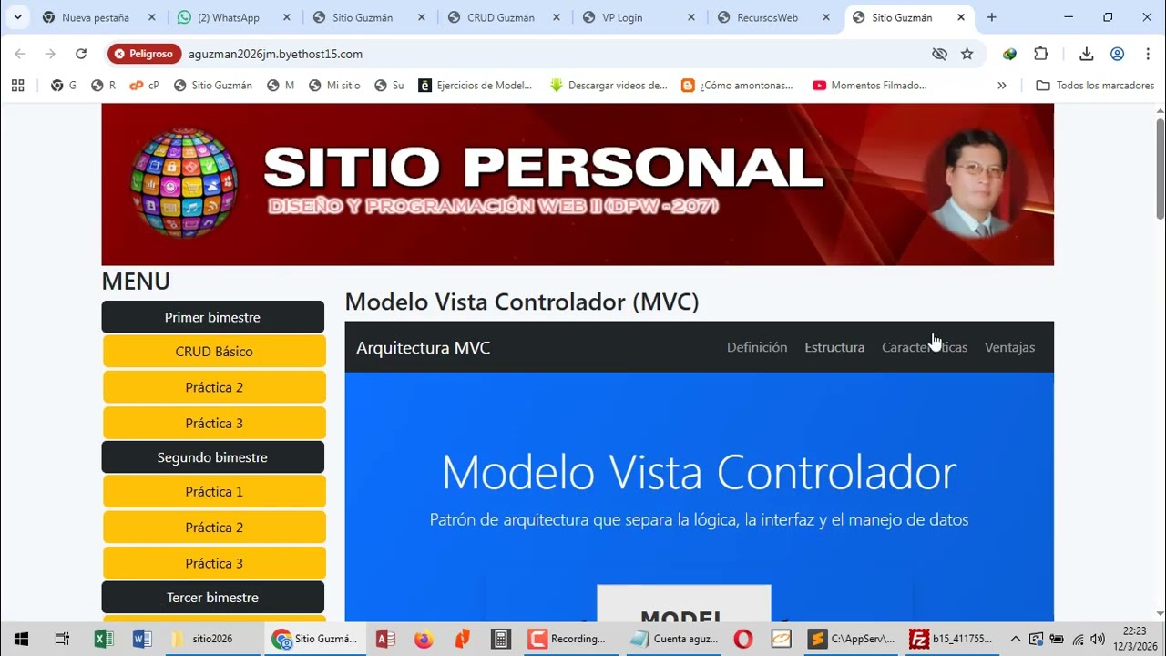 Subir sitio web con BD al servidor