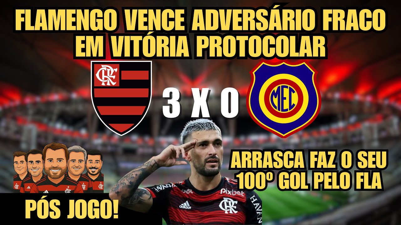 FLAMENGO GOLEIA E ARRASCAETA FAZ HISTÓRIA! 100º GOL COM O MANTO! 🔥⚽