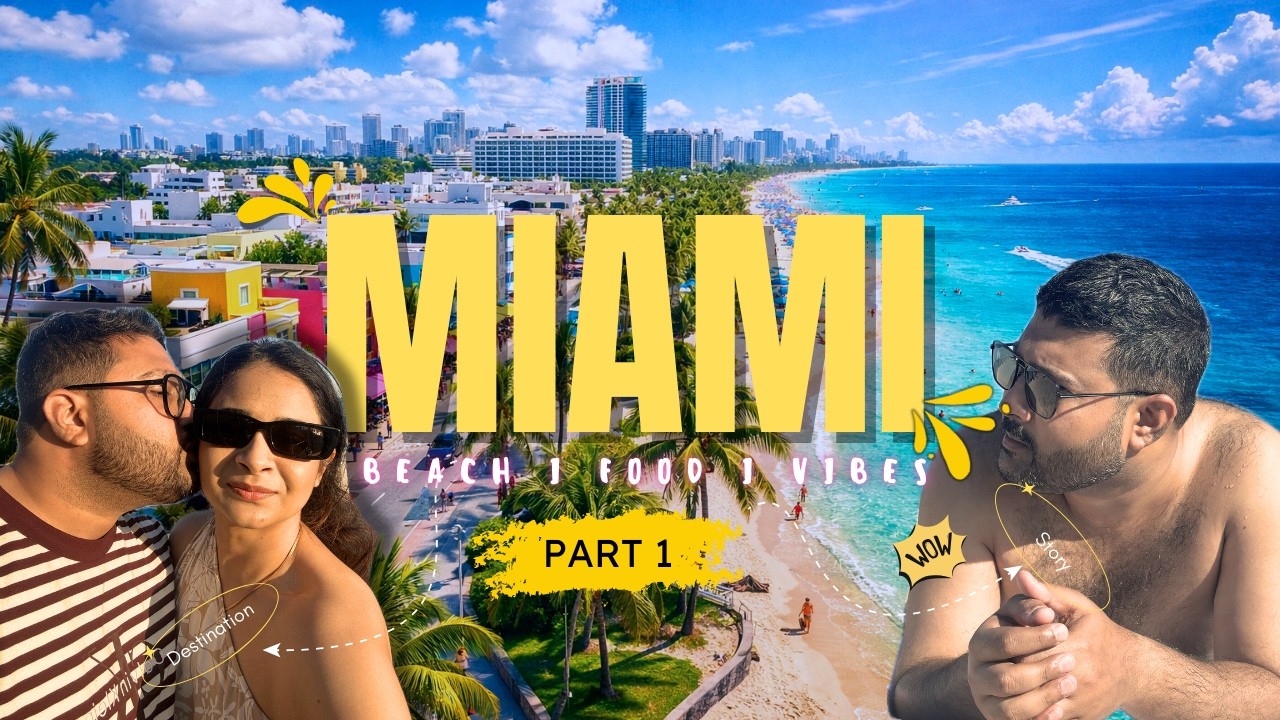 New York থেকে Miami ✈️ | 4 AM Flight, Beach, Cruise, Vizcaya, Food | Miami Vlog Part 1 🌴