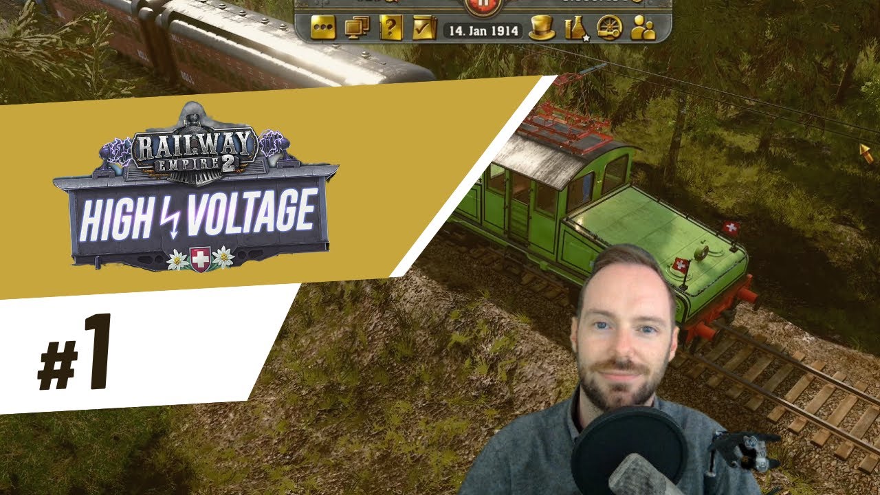 Let's Play Railway Empire 2 High Voltage | #1 - Testing the new DLC! We start in Switzerland!