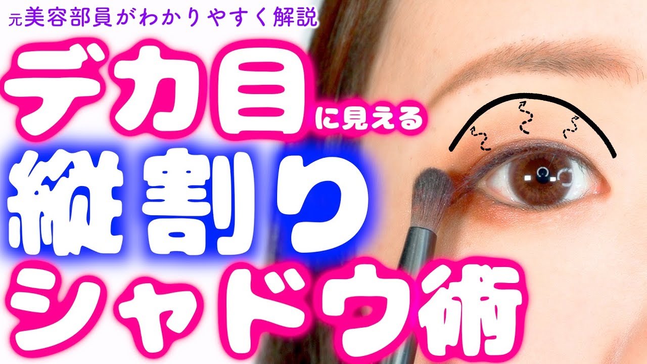 【簡単！デカ目の作り方】初心者でもできる縦割りアイシャドウの塗り方【プチプラでもOK】