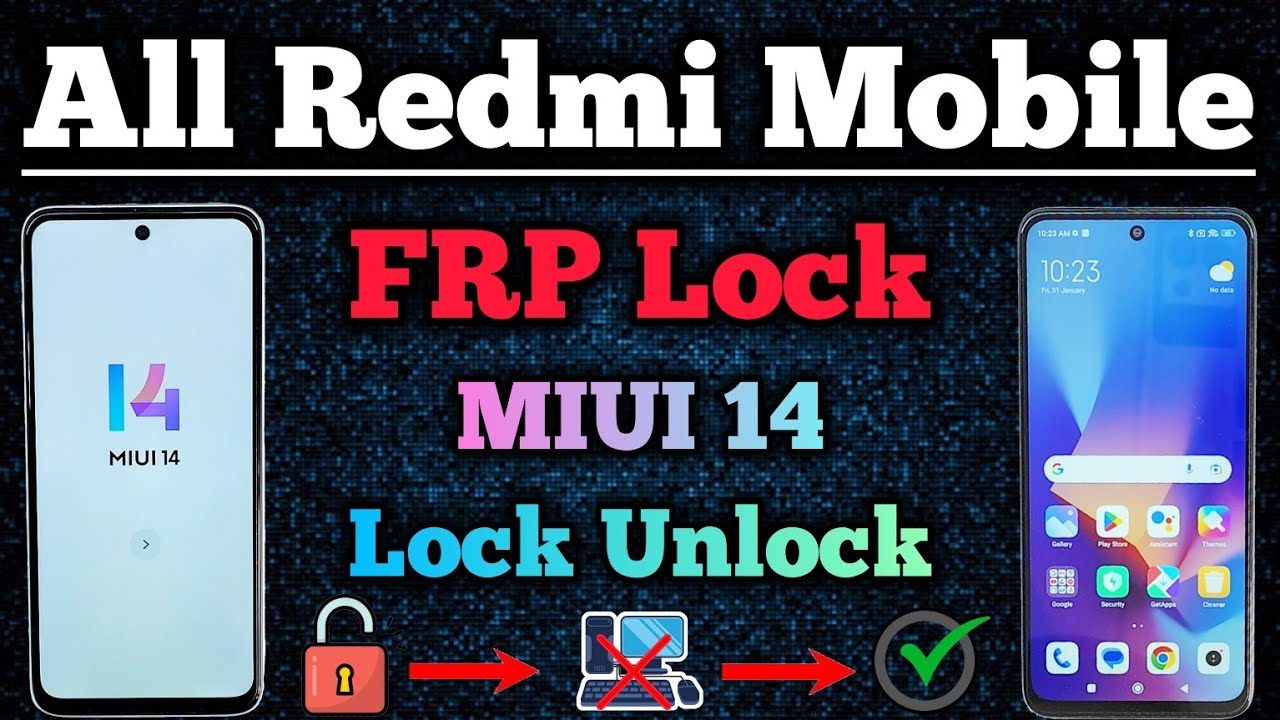 All Redmi Mobile || FRP Bypass || MIUI 14 || Activity Launcher Not Showing || Without Pc || 2025.
