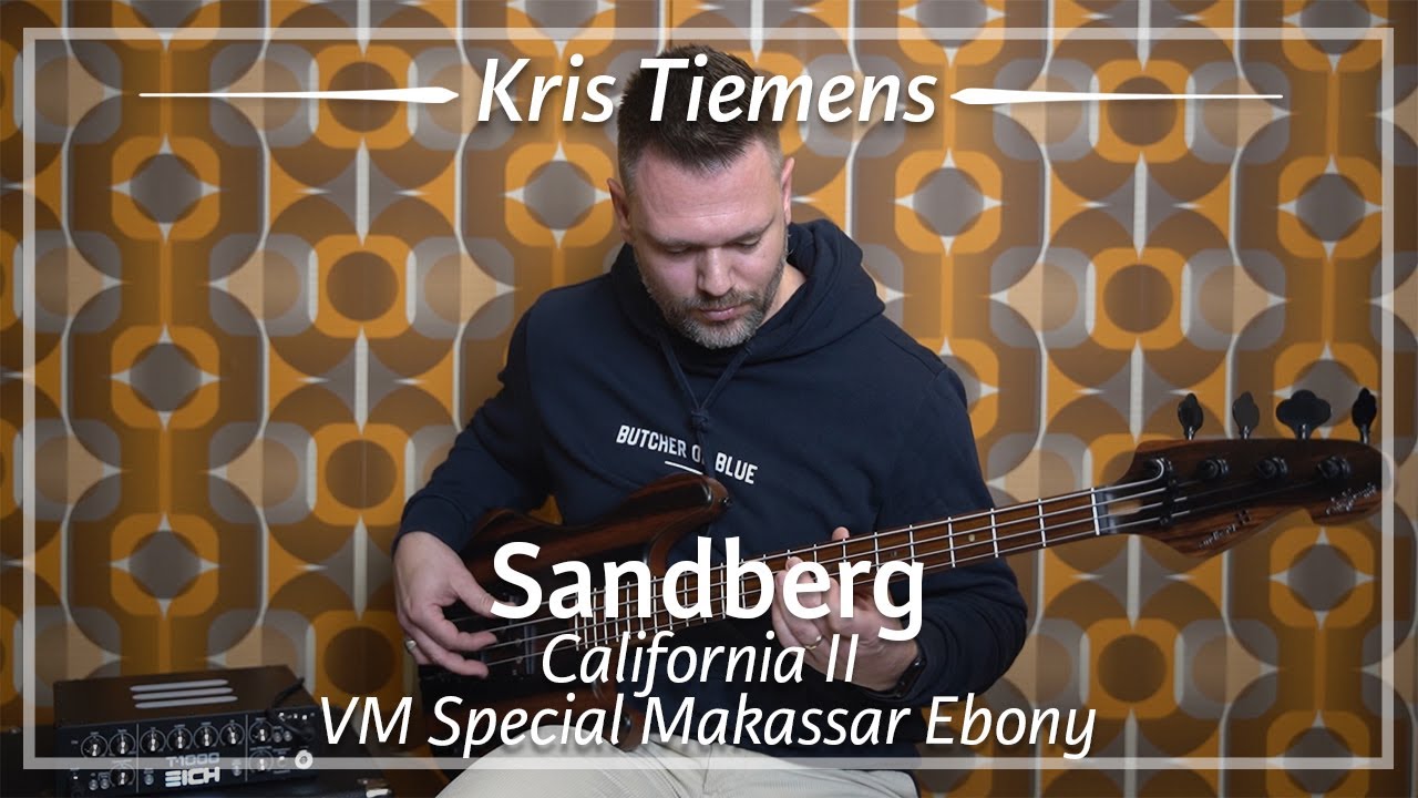 Sandberg California II VM Special Makassar Ebony Top played by Kris Tiemens | Demo
