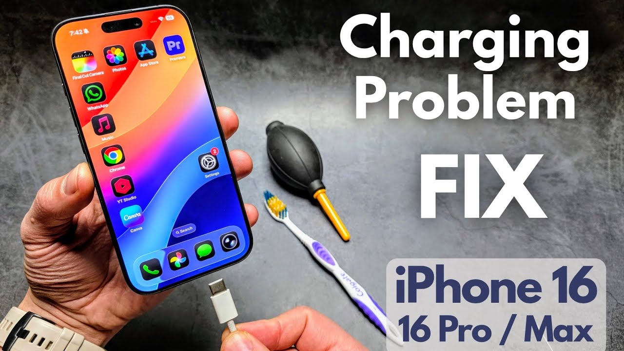 Проблема с зарядкой iPhone 16/16 Pro &mdash; РЕШЕНА! Не заряжается, неплотно держится разъем или заряжа...