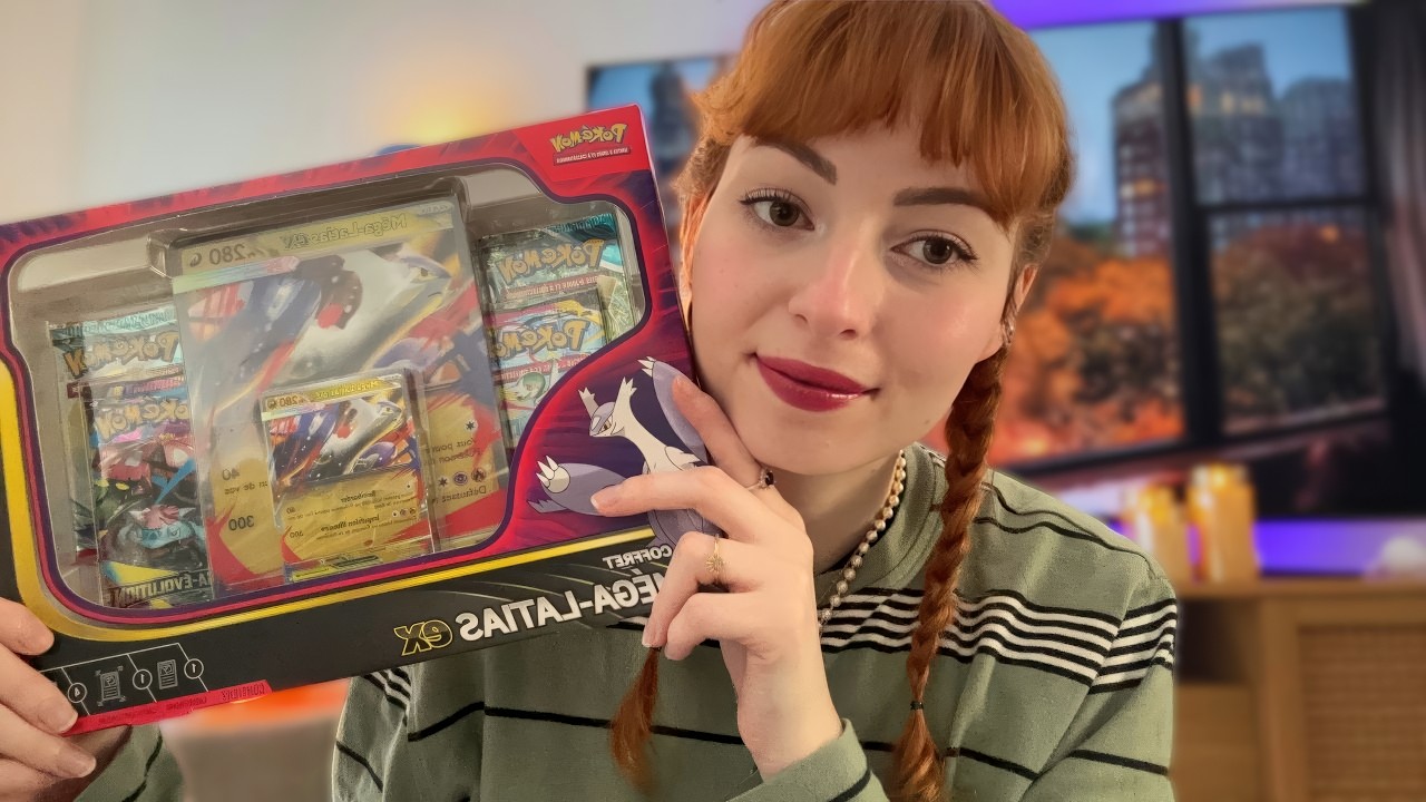 asmr ⋆˙⟡ ouverture de cartes pokémon (coffret méga latias ex) ₊˚⊹⋆