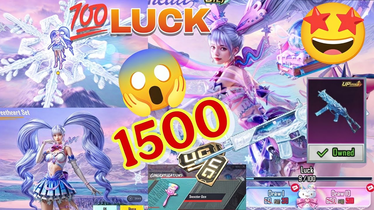 😱WOW ! GOT ULTIMATE AND SCAR-L GLACIER IN SPIN 🔥SNOWSTAR Sweetheart LUCKIEST CRATE OPENING❄️