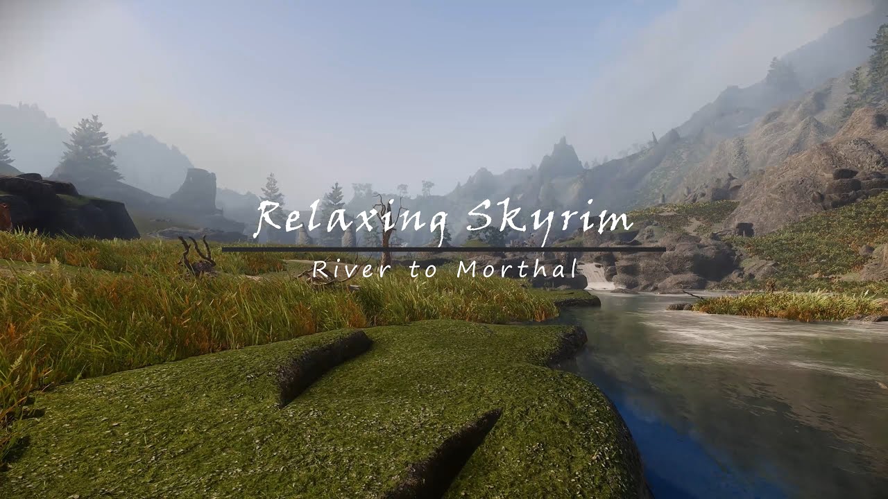 Skyrim&rsquo;s Peaceful Waterfall and Castle Ruins | The Elder Scrolls V: Skyrim | Ambience and Relaxation