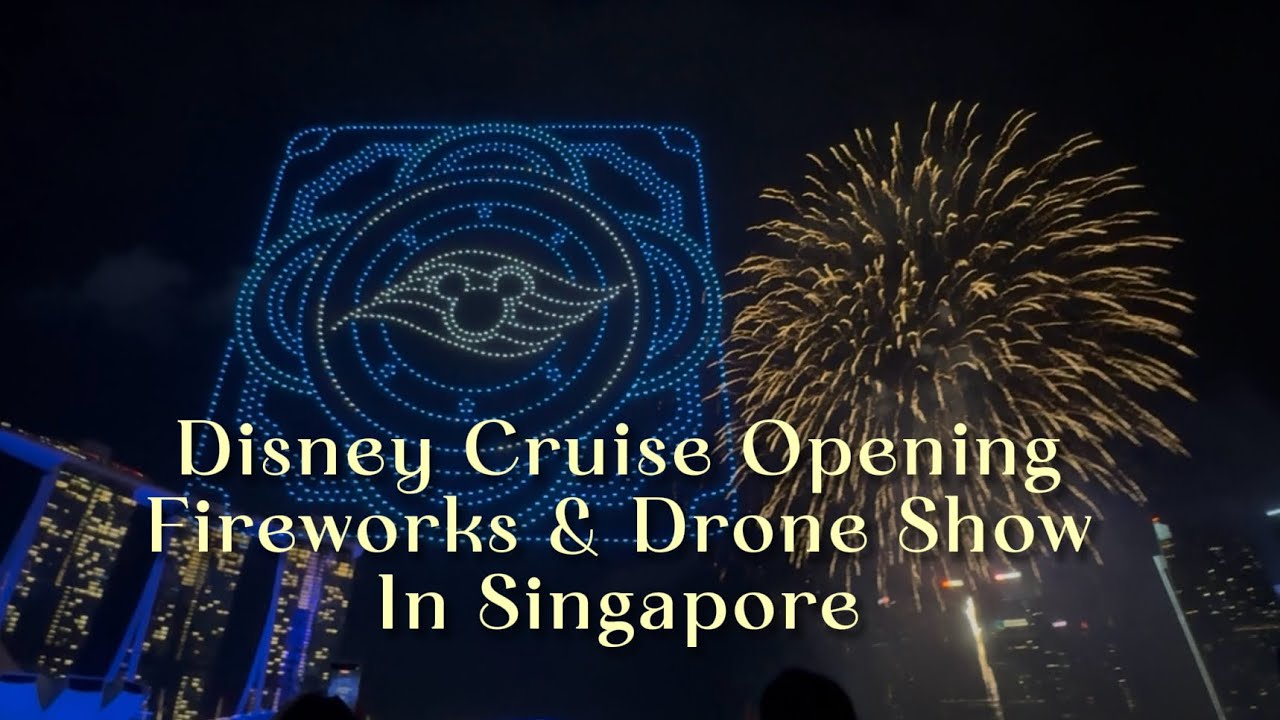Disney Fireworks & Drones Show in Singapore 🤯🤯