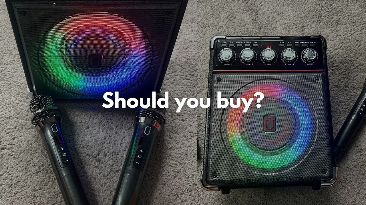 Review: HWWR TX05 Karaoke Machine for Adults Kids: 2 Microphones, Remote Control