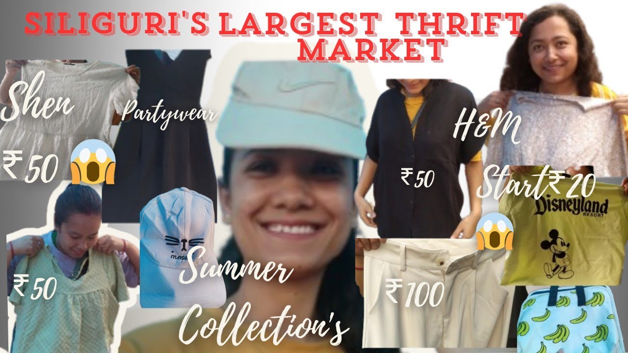 SILIGURI LARGEST THRIFT MARKET/Matigara Haat / Branded SUMMER Collections👗🌸/ Starting ₹20#thrift