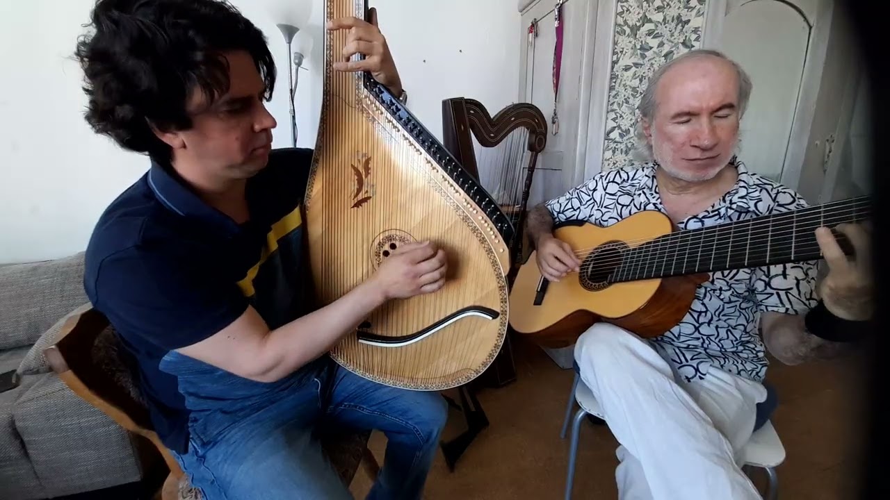 Bandura & 10-string guitar. Saturday afternoon improvisation with Quique Sinesi