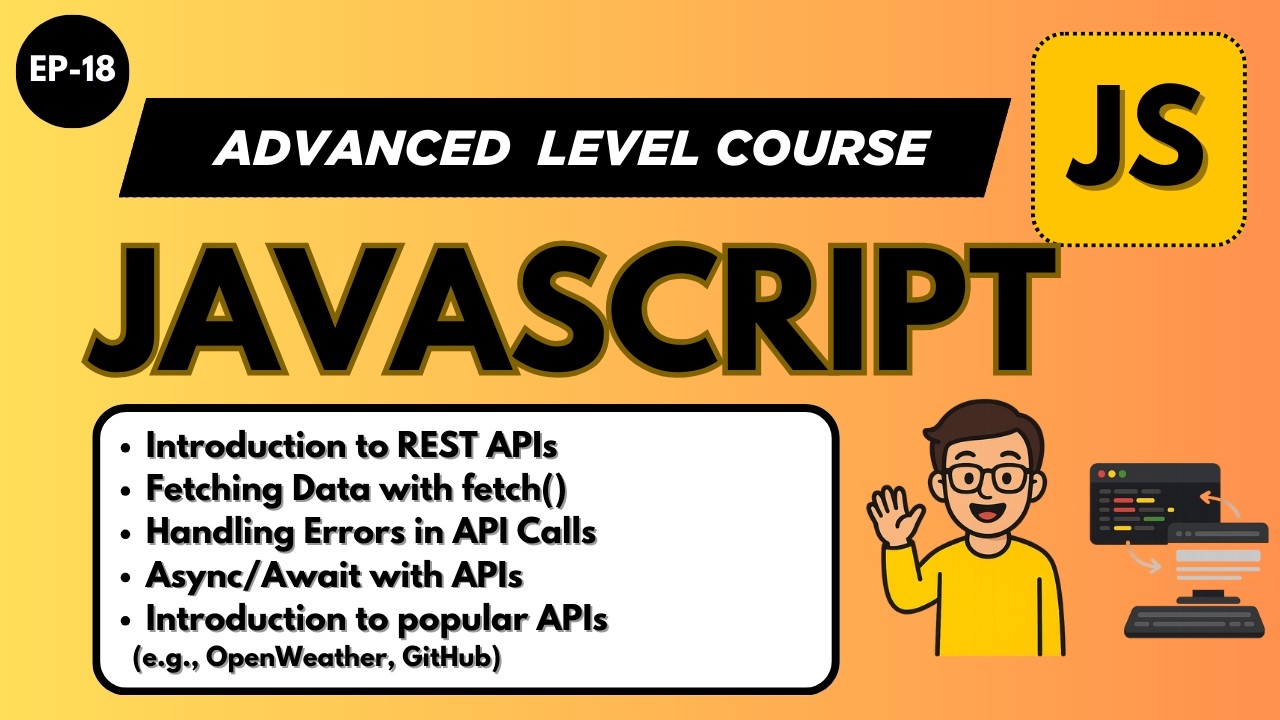JavaScript API Tutorial in Hindi | Fetch API, Async Await,| JavaScript tutorial in Hindi (2026)