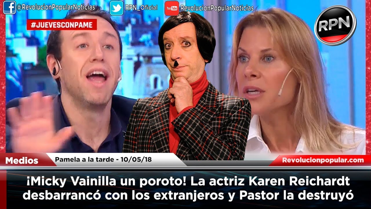 ¡Micky Vainilla un poroto! La actriz Karen Reichardt patinó con los extranjeros y Pastor la cruzó