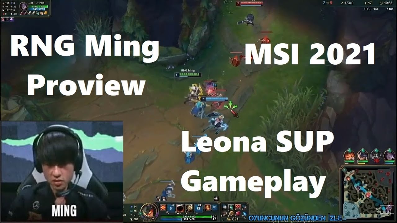 MSI 2021 Proview RNG Ming Leona Gameplay POV Support - RNG vs PSG
