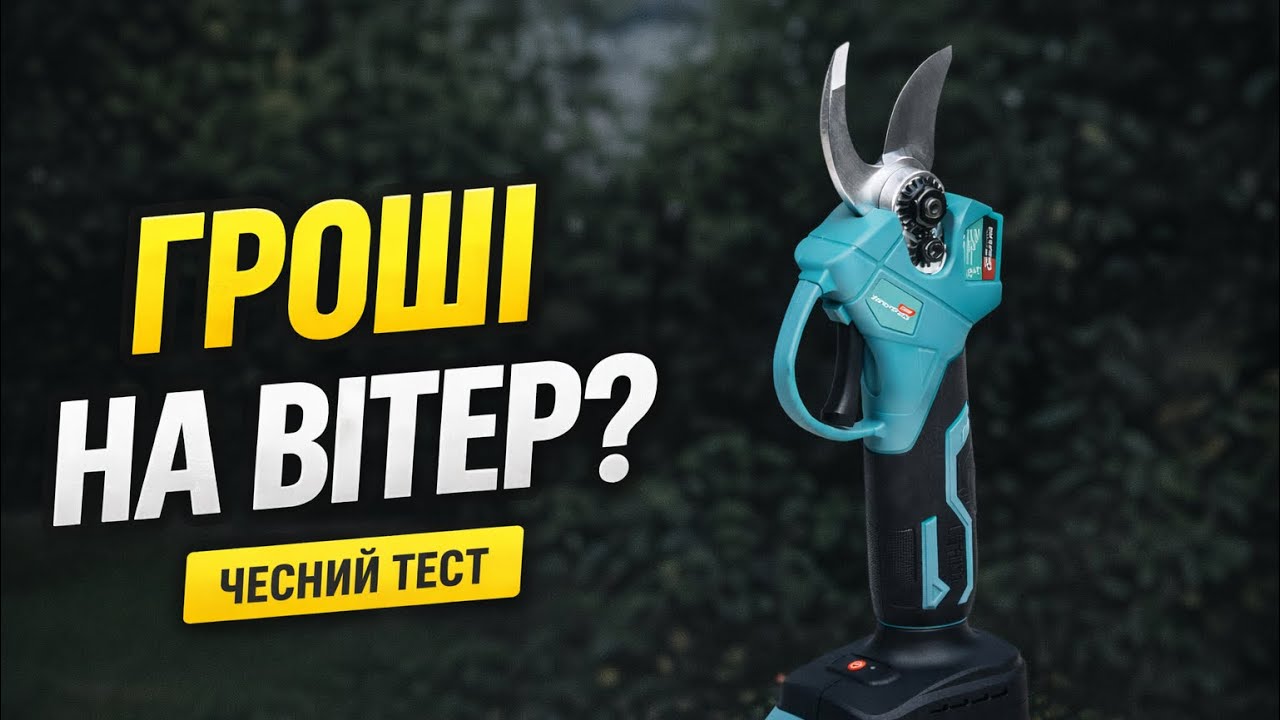 Що НАСПРАВДІ може акумуляторний секатор? Повний тест