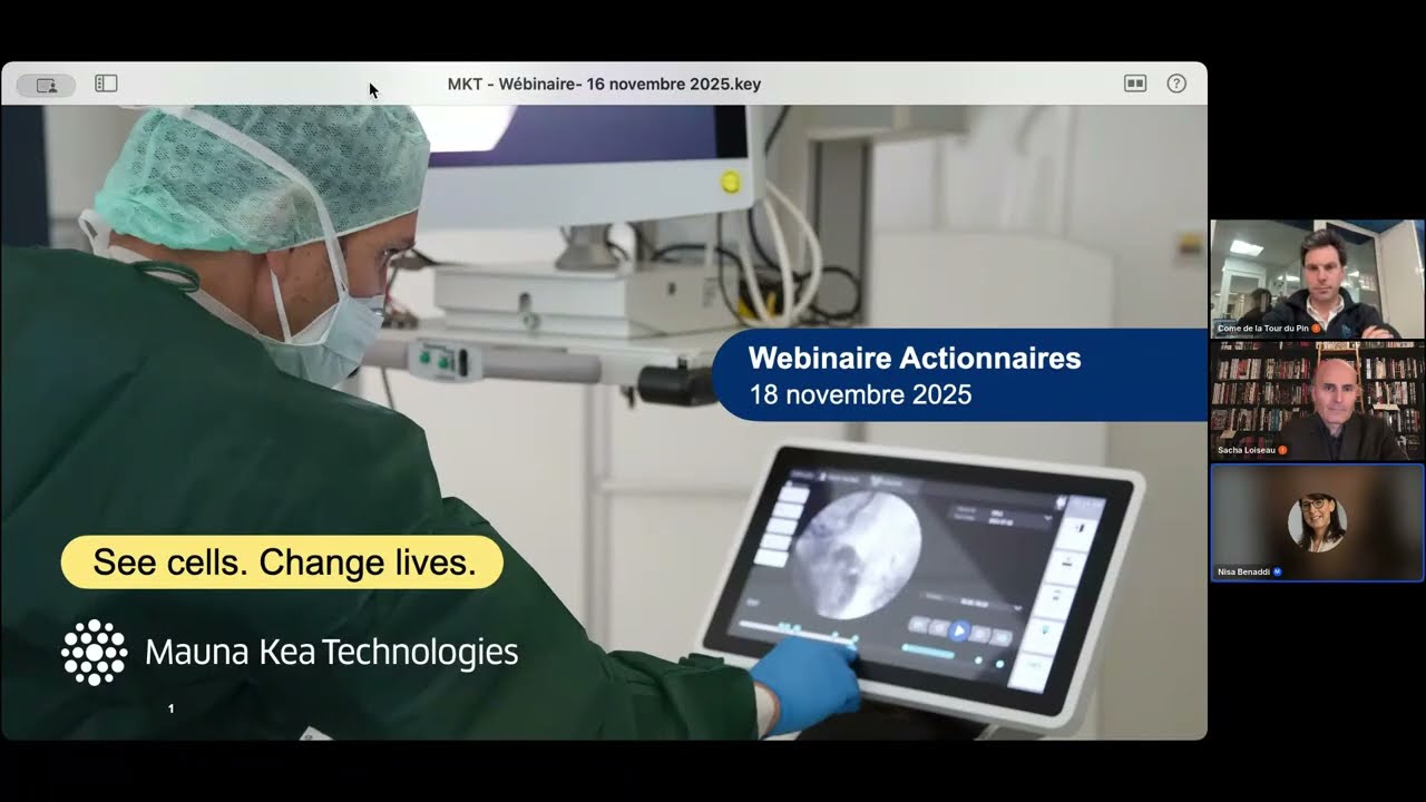 Mauna Kea Technologies Webinaire Actionnaires 2025 11 18
