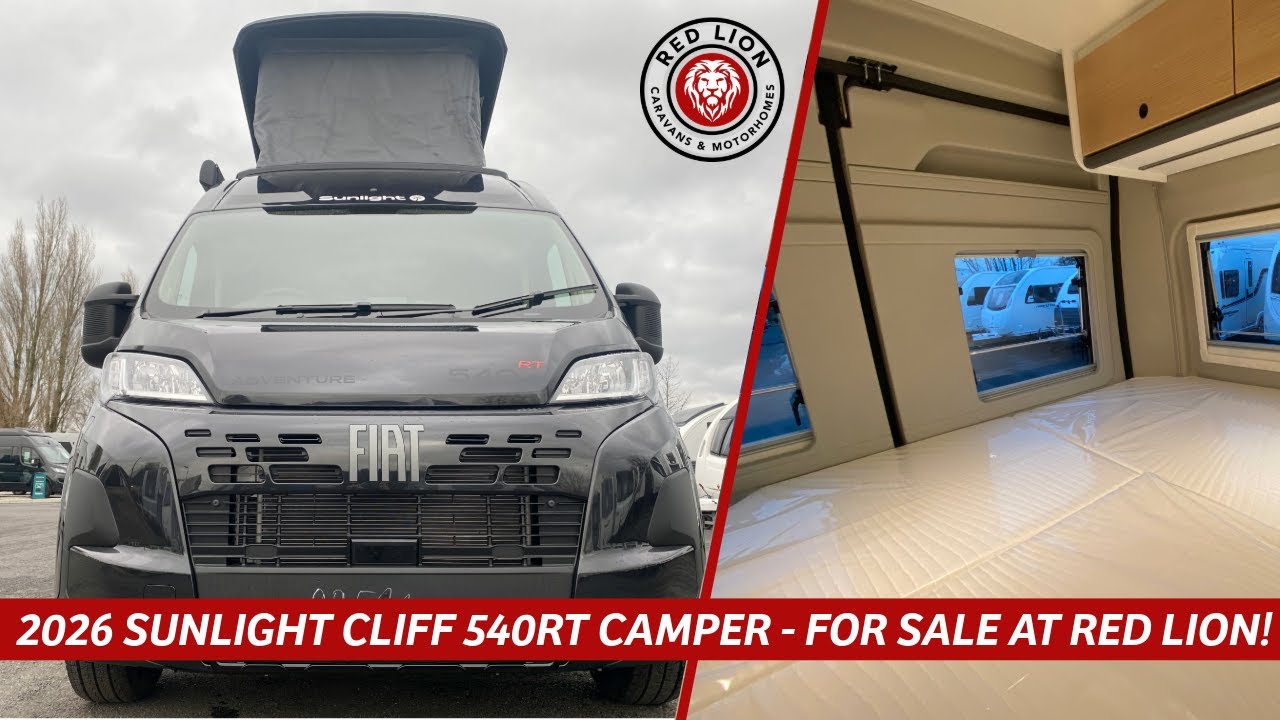 2026 SUNLIGHT CLIFF 540RT ADVENTURE EDITION LUXURY CAMPER VAN - FOR SALE AT RED LION!