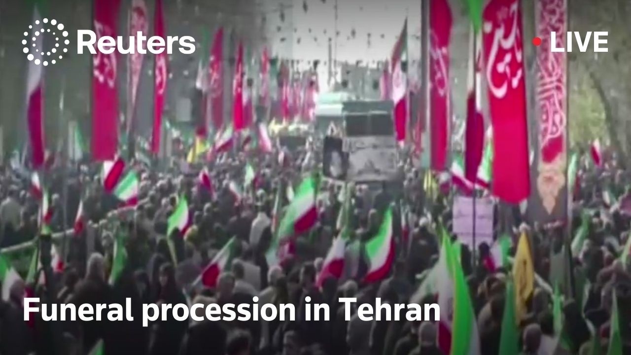 LIVE: Funeral procession for Iranian security chief Ali Larijani