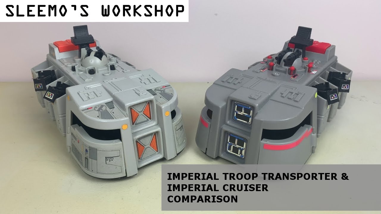 Imperial Troop Transporter & Imperial Cruiser Comparison