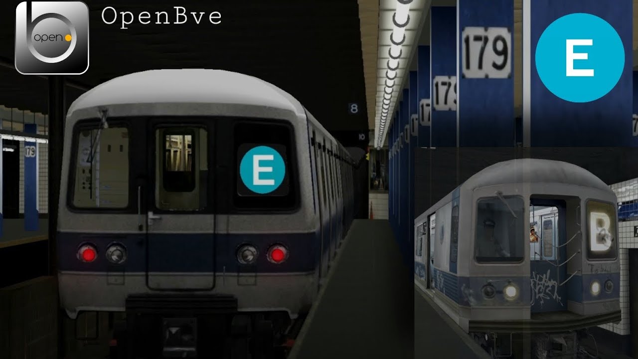 OpenBVE : NY 1975 R46 [E] Exp Train to 179th Street Jamaica