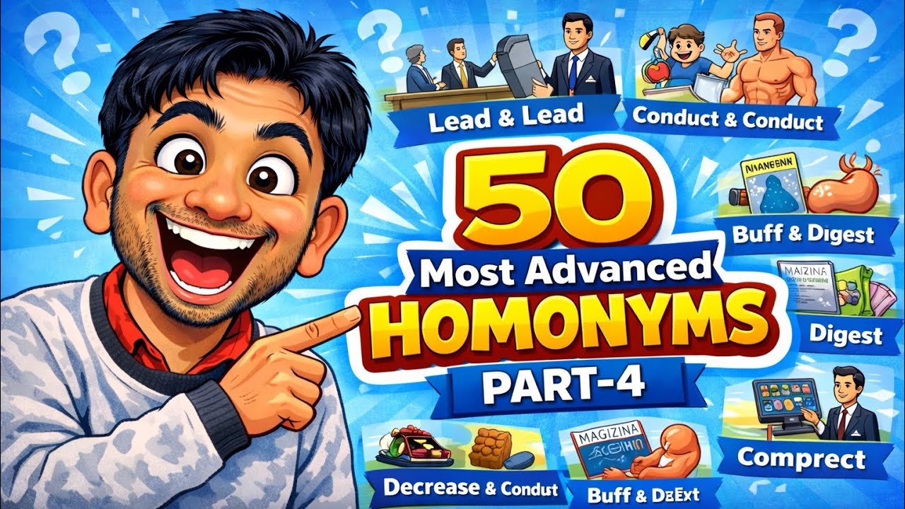 Most Advanced Homonyms Part 4 | Rare Homonyms with Meaning & Sentences