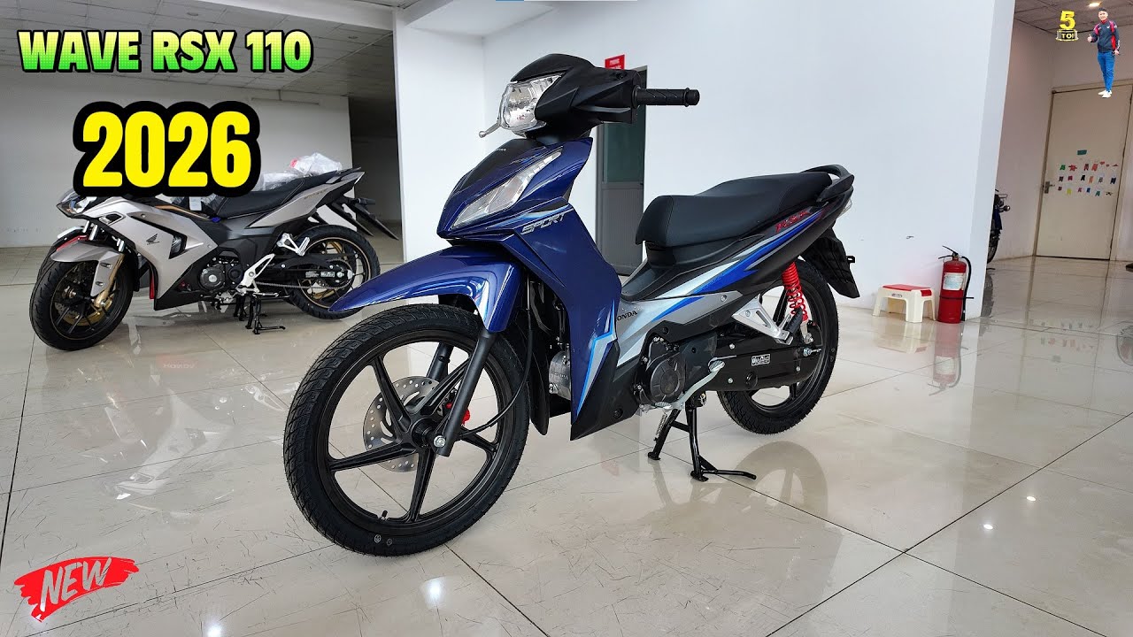 Honda Wave RSX 110 2026 – Blue Black – Walkaround – Tuan Top5