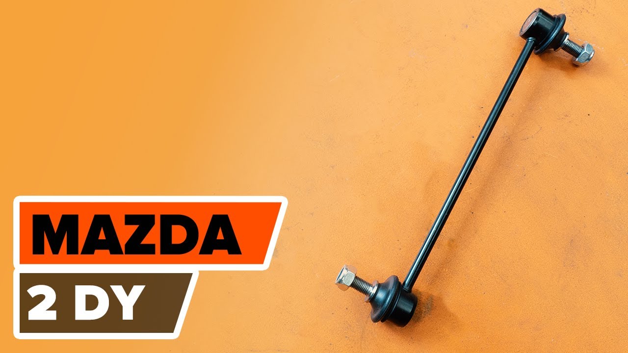 Wie man die Koppelstange / Pendelstütze vorne am MAZDA 2 DY ersetzt TUTORIAL | AUTODOC