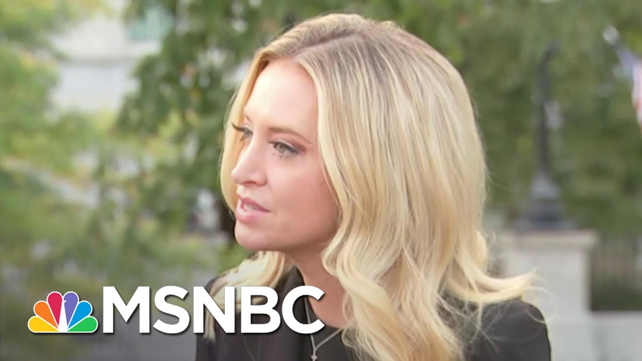 Kayleigh McEnany Spoke To Reporters Without Mask Day Before Covid-19 Diagnosis | MSNBC
