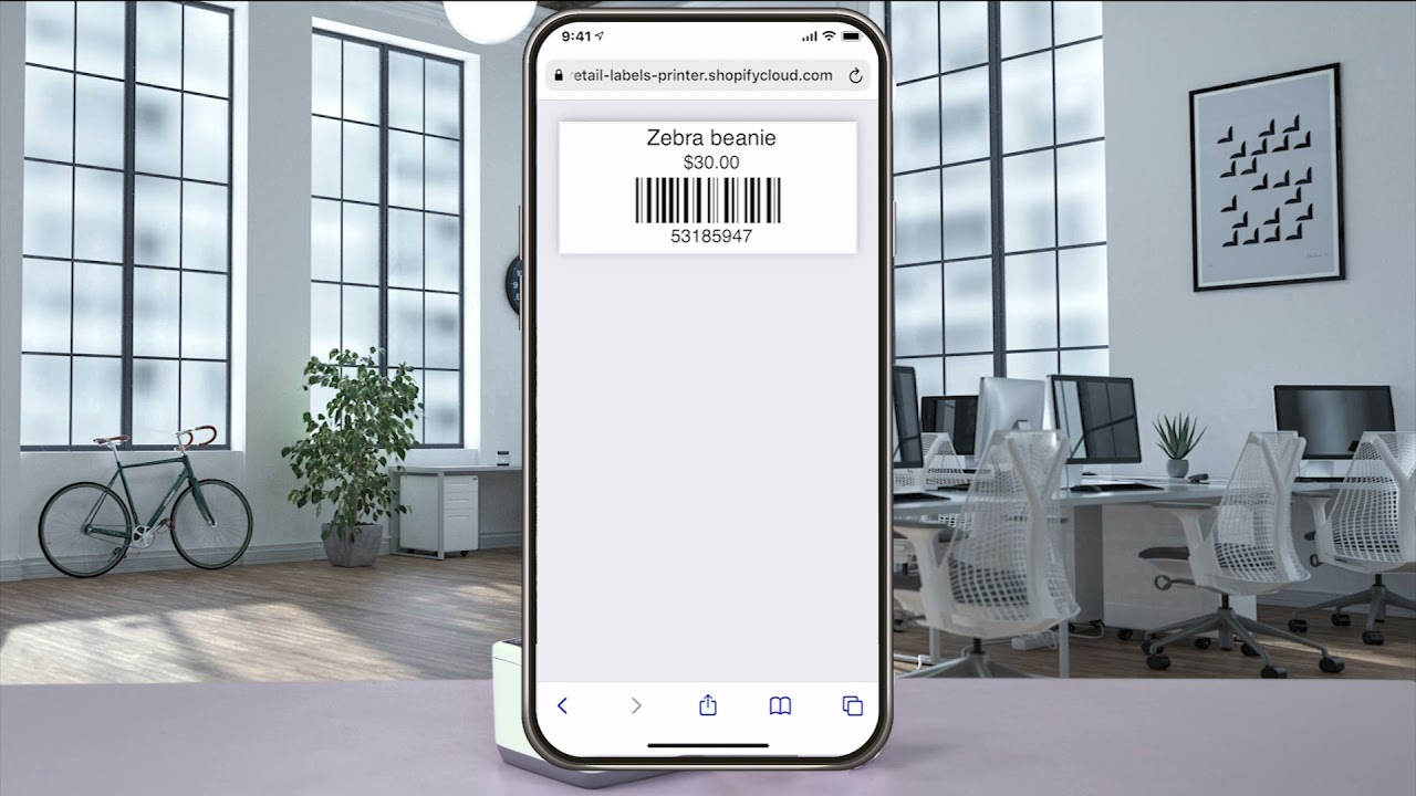 Как распечатать этикетку со штрихкодом для розничной торговли из Shopify (мобильное приложение) |...
