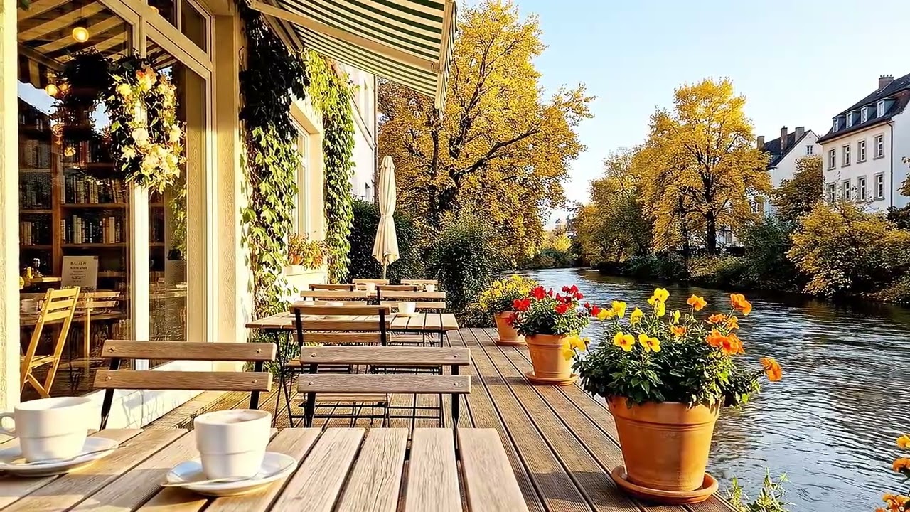 Peaceful City Ambience Jazz For Calm Moods | Jazz Music to Relax, Boost Productivity By The Lake