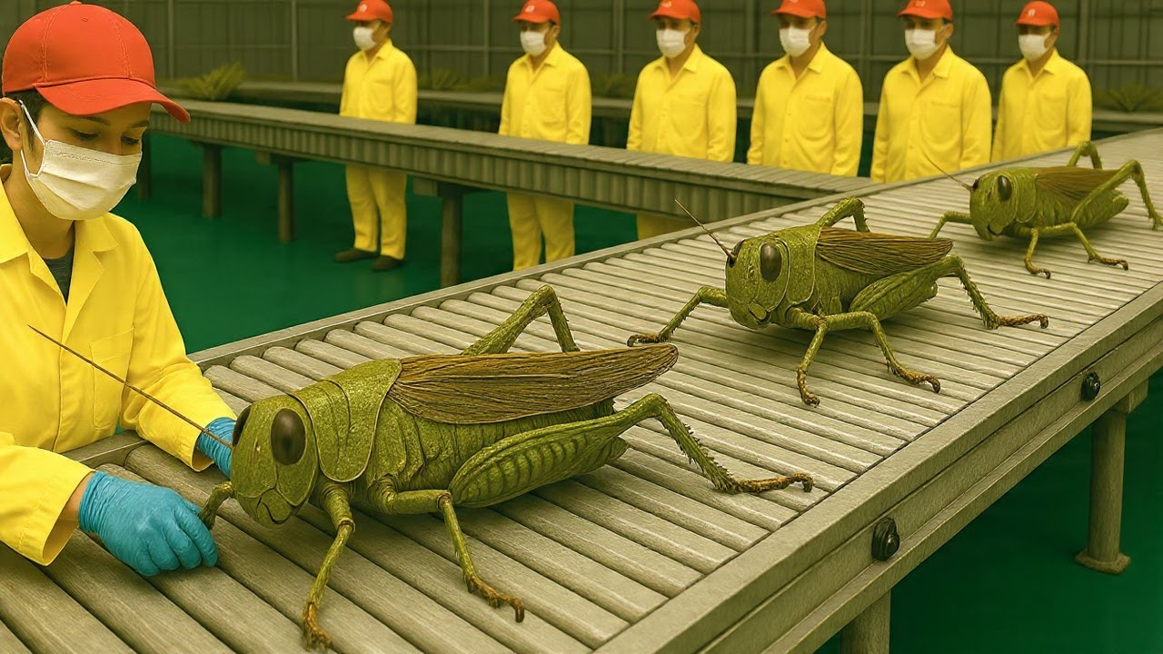Inside the World’s Largest Locust Factory | Producing Hundreds of Tons of Animal Feed
