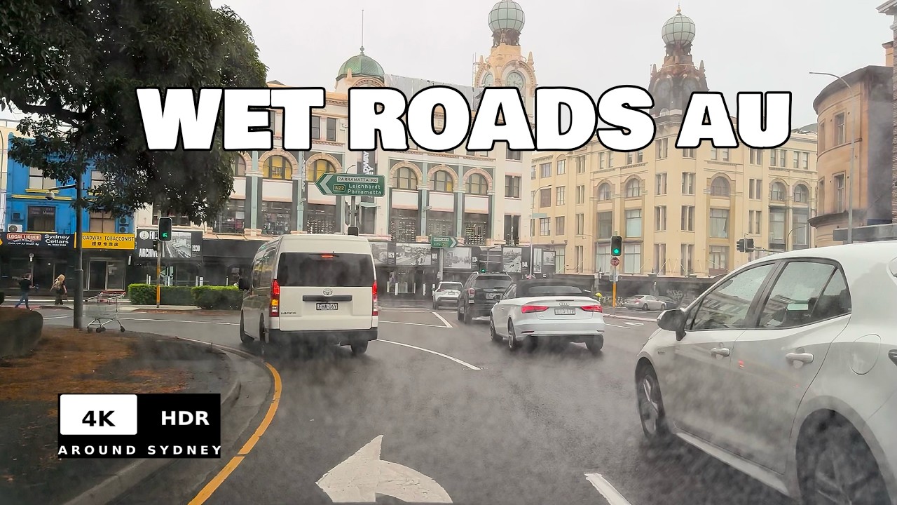 Heavy Rain Broadway CBD | Mascot→Maroubra Beach | Sydney Drive 4K HDR-AU