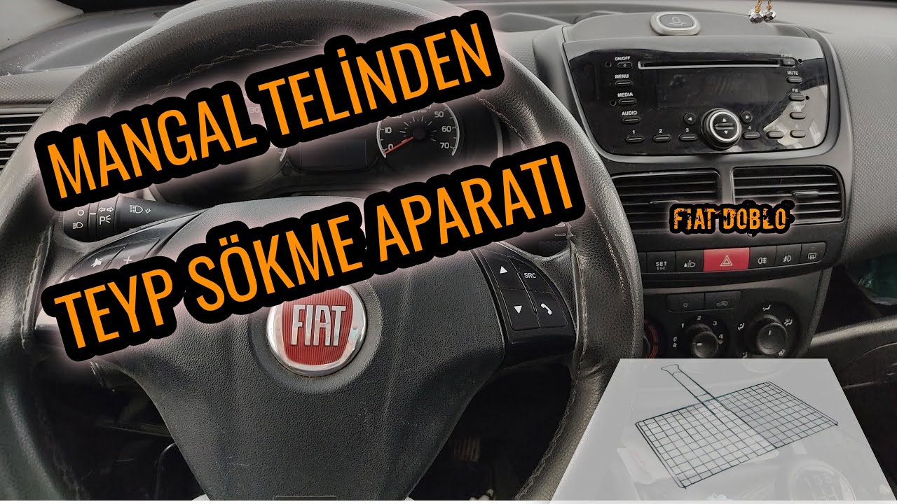 FIAT DOBLO TEYP SÖKME İŞLEMİ (2012 GENİŞ AİLE)