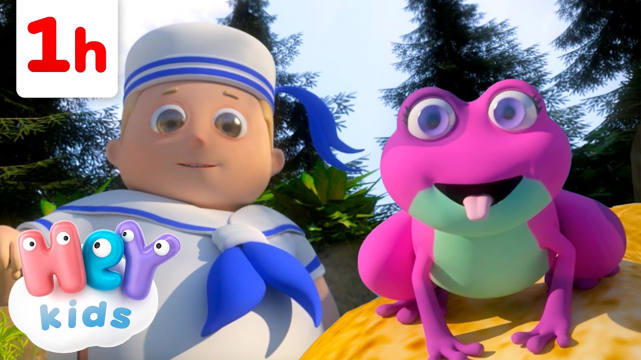 Cucu Cantaba La Rana, y m&aacute;s canciones de animales! 🐸 | HeyKids - Canciones infantiles