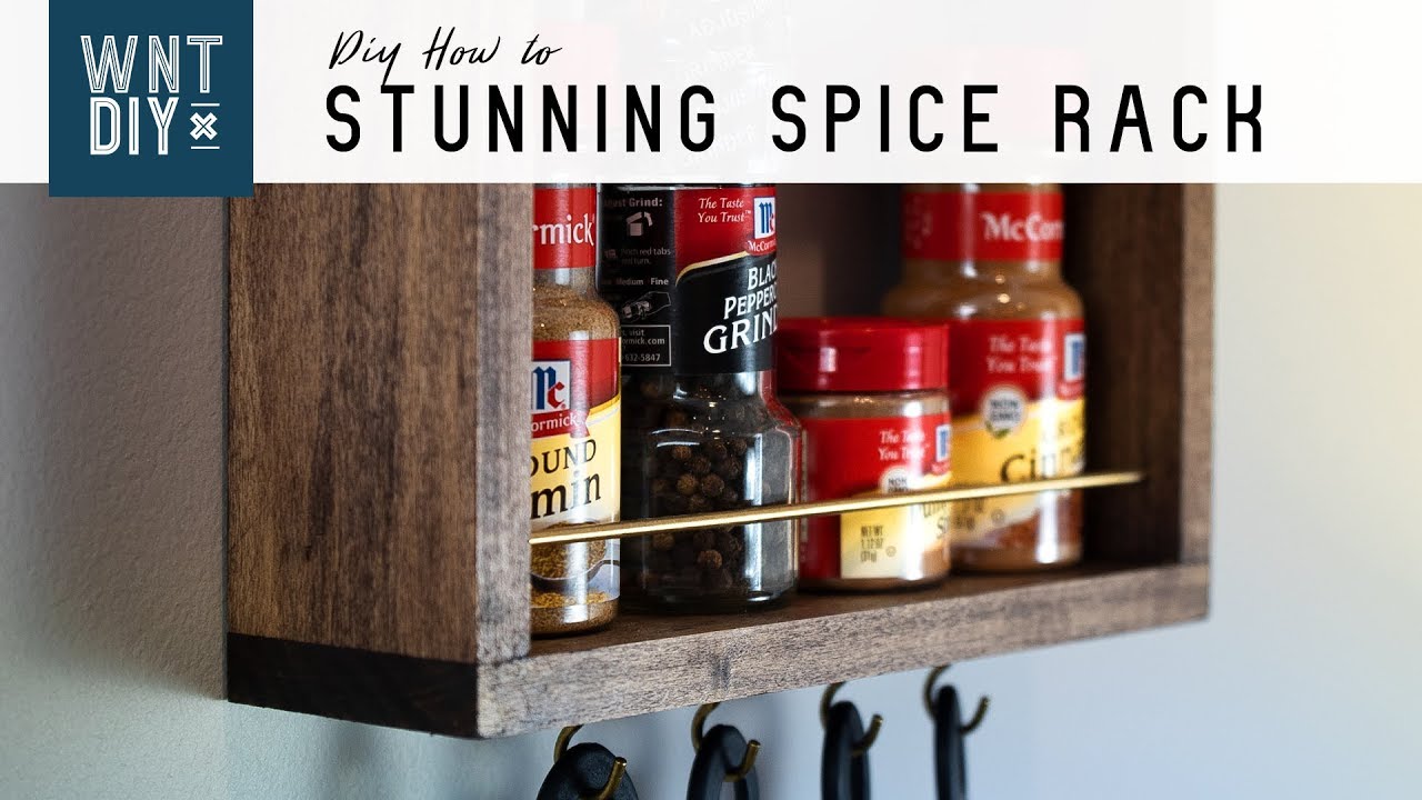 Simple Hanging Spice Rack // Easy DIY