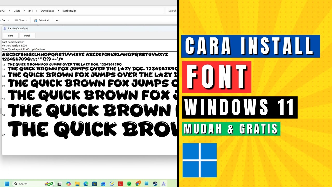 Cara Menambahkan Font di Windows 11 dengan Mudah dan Cepat