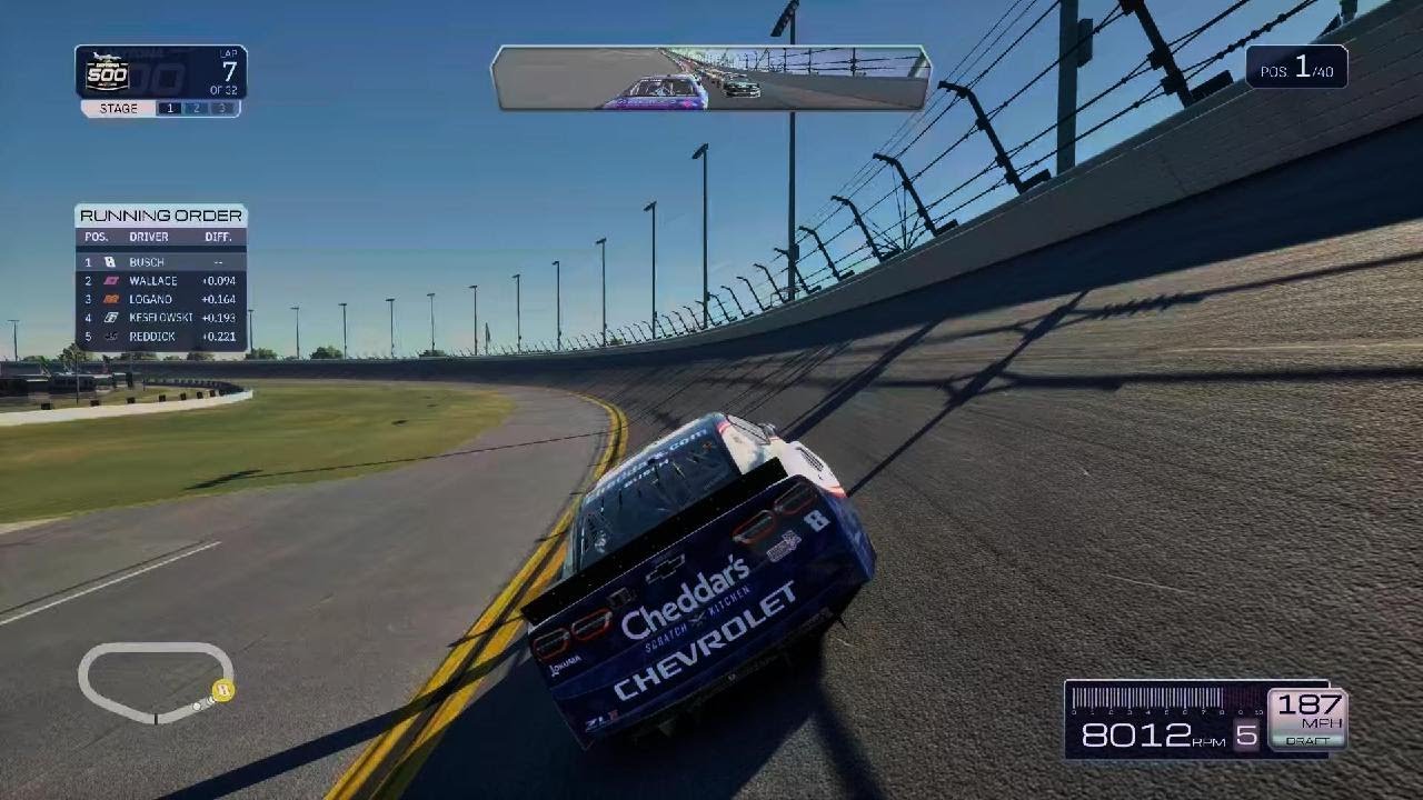 32 laps around daytona as KFB in NASCAR 25