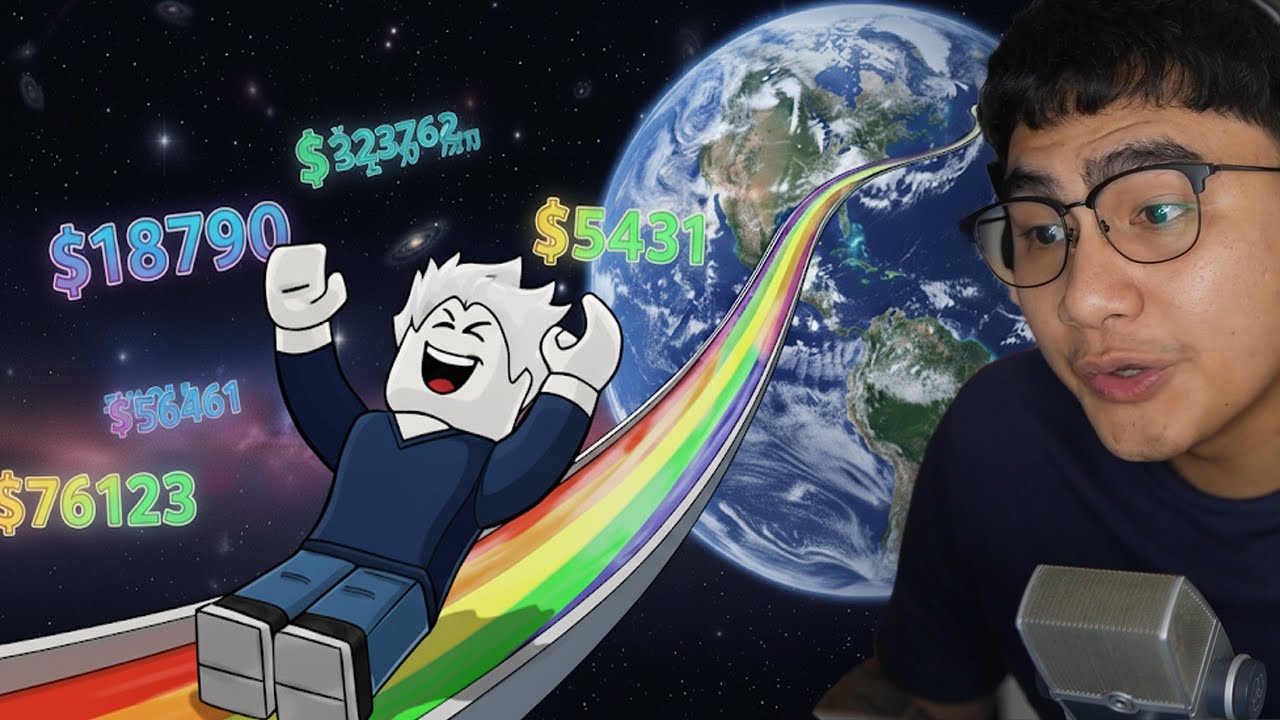 ROBLOX CLIMB AND SLIDE TO THE MOON!? (ALL LEVELS)