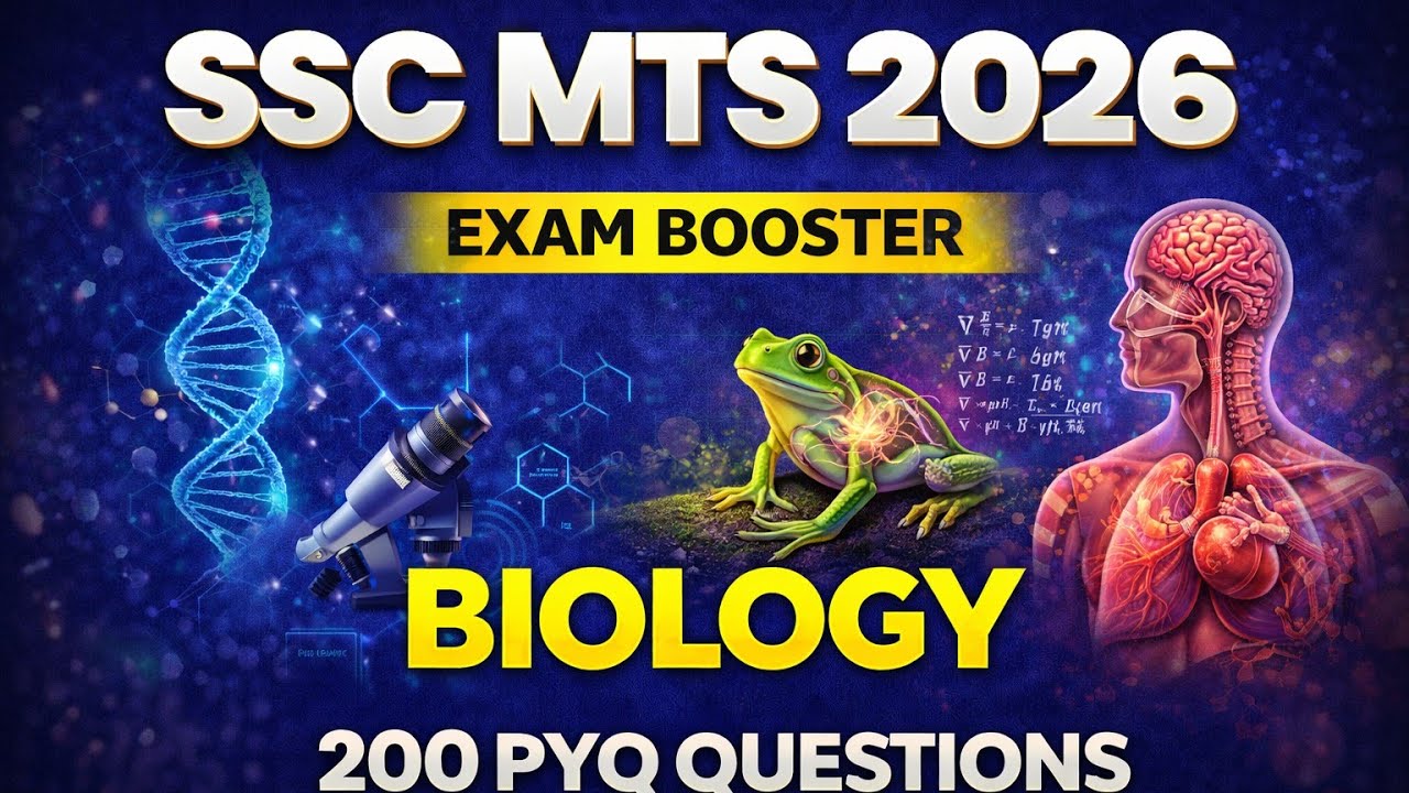 SSC MTS 2026 Biology 🔥 | 200 PYQ Questions | Exam Booster | SUCCESS DREAM PATH |