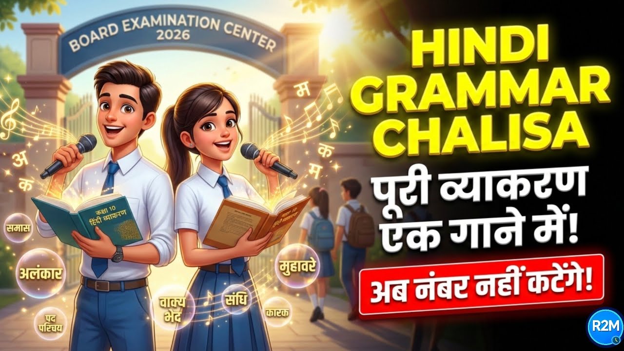HINDI GRAMMAR CHALISA 🎵🔥 | Class 10 Vyakaran in 1 Song | अब नंबर नहीं कटेंगे! | Board Exam 2026 
