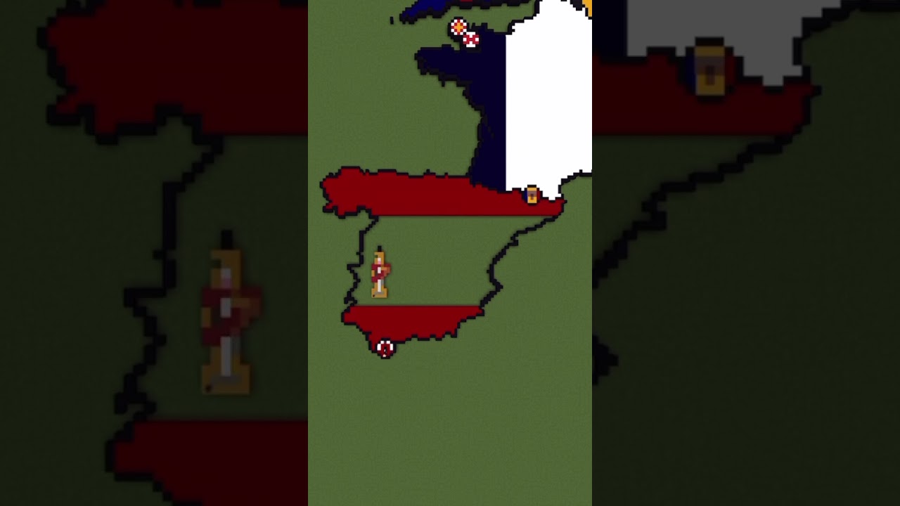 Building Spain - Medium Scale #flags #maps #minecraft #spain #geography #barcelona #madrid