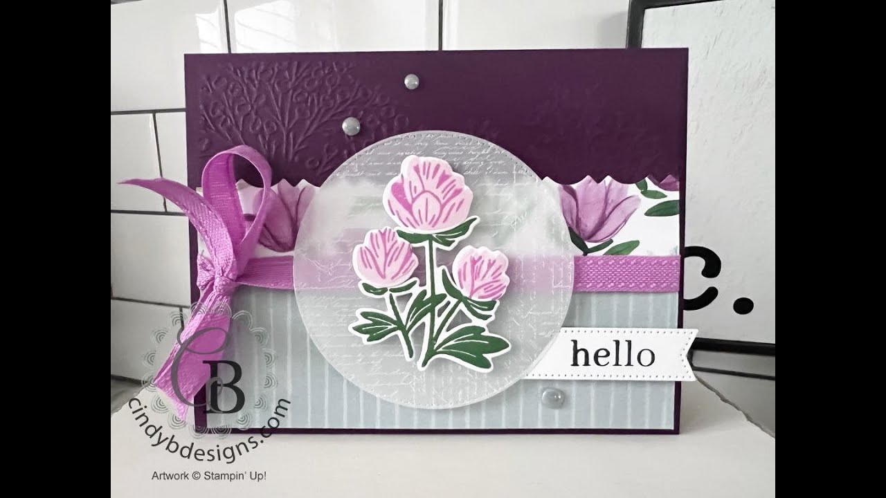 Stampin' Up! Florals In Bloom Suite Collection Fun Fold Card