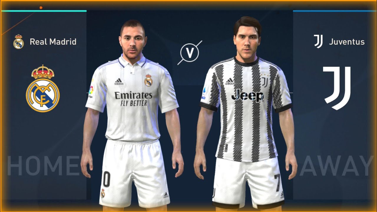 FIFA Mobile 23 Beta | Real Madrid VS Juventus | New Face & New Kits Update | Ft. Benzema, Vlahovic