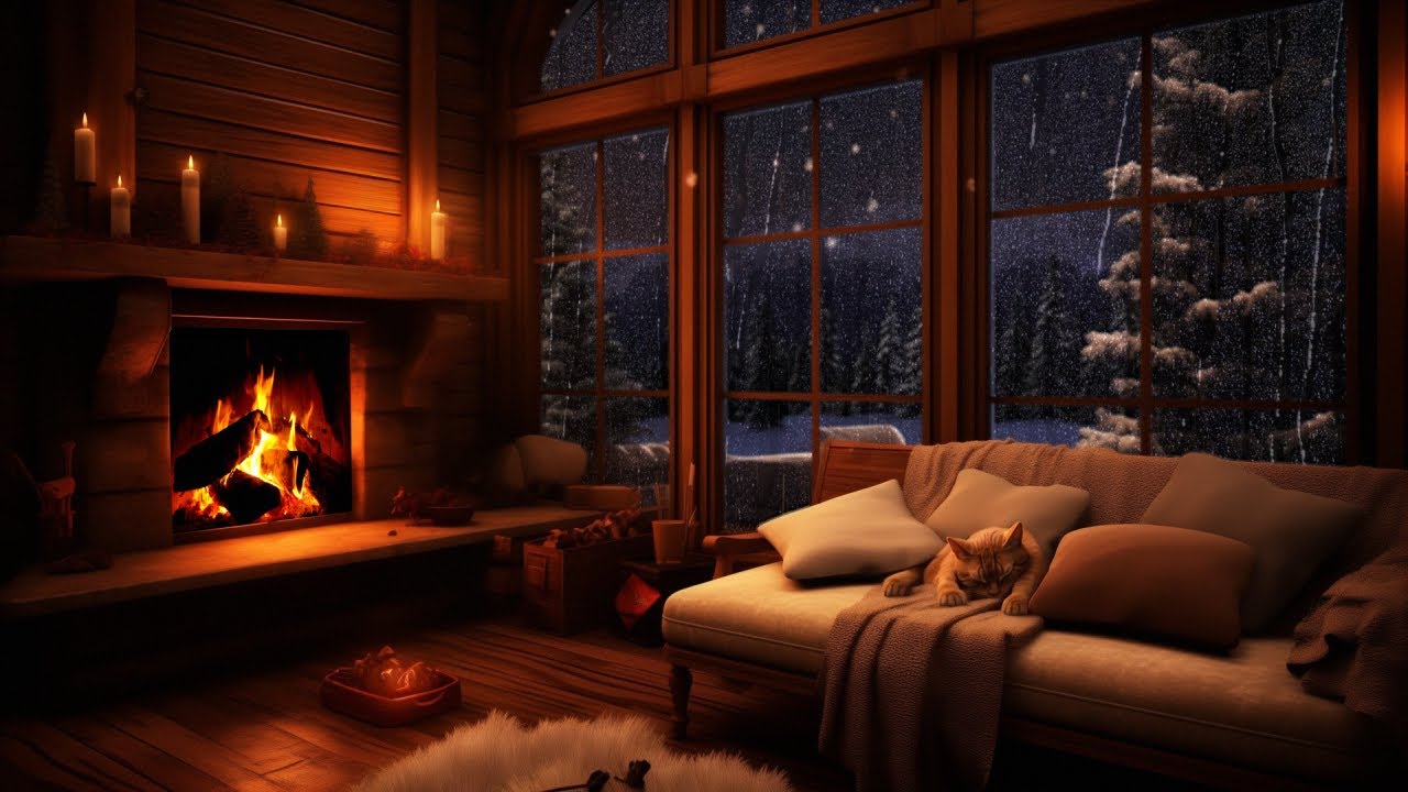 Cozy Rain with Fireplace: Relaxing Rain Sounds for Instant Relaxation and Sleep 🌧️