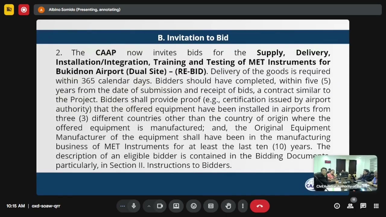 CAAP BAC Bravo Meeting - November 24, 2025 | 09:30 AM [Replay]