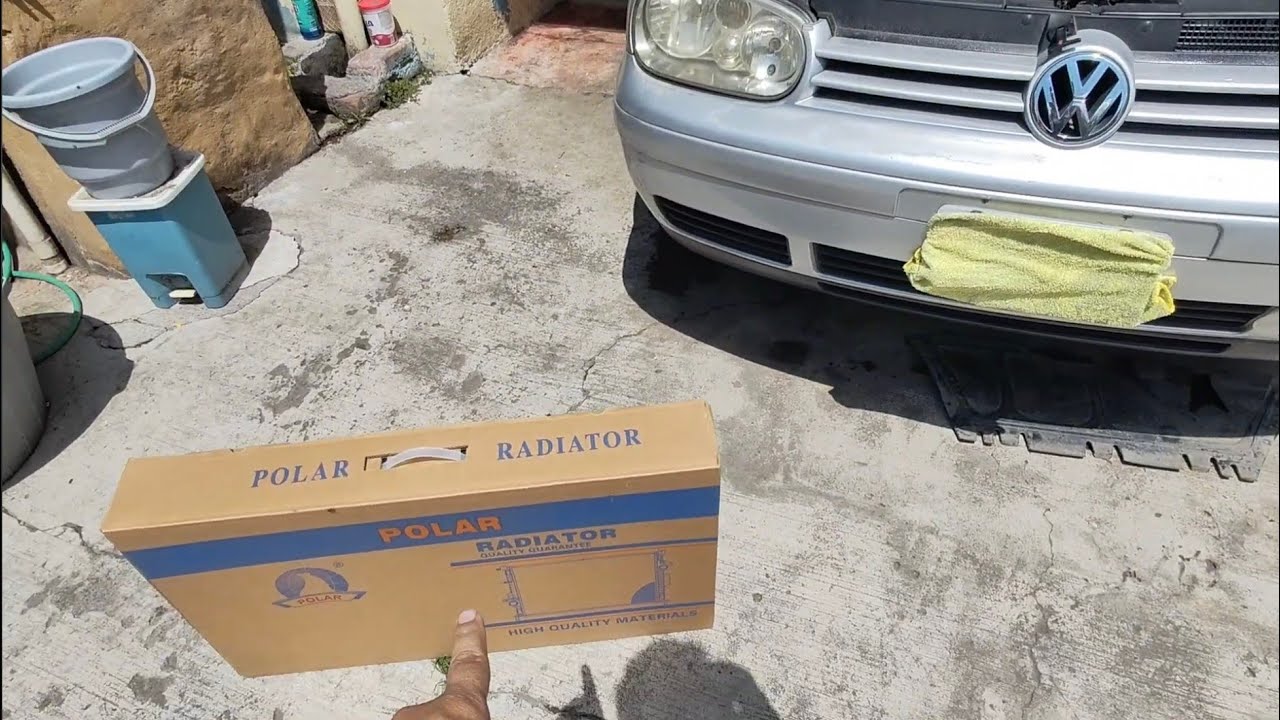 Tuve que Cambiar el radiador de mi vw Golf a4 de la marca polar