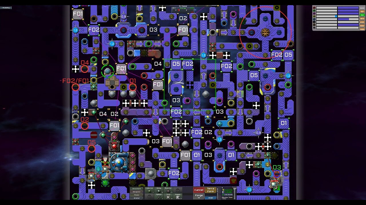 Creeper World 3 Map:9538 Be happy!