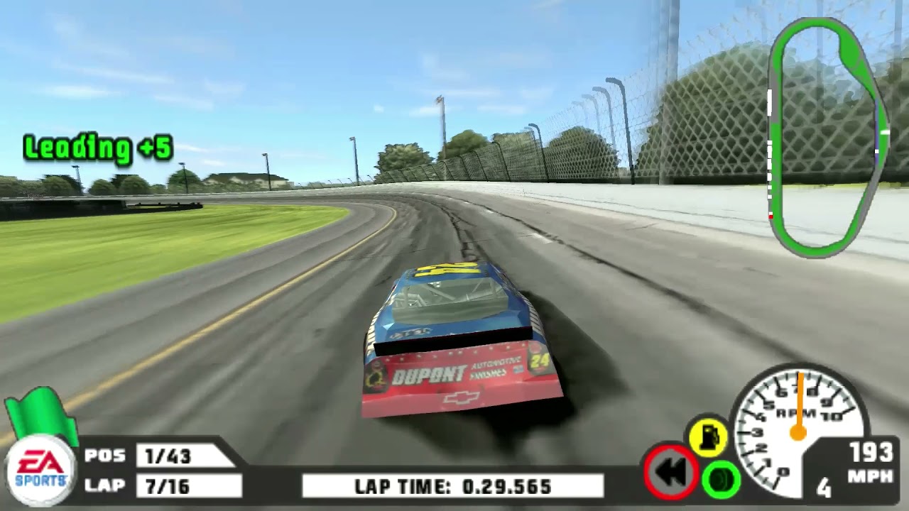 NASCAR PSP - Daytona International Speedway PlayStation Portable Gameplay 1080p (PPSSPP)