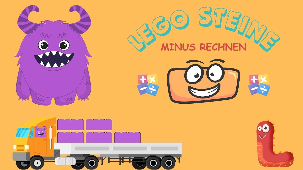 Minusrechnen mit Lego 🧱 | Mathe lernen mit Mimmy & Filipo | DAJUU Lernvideo Grundschule & Vorschule
